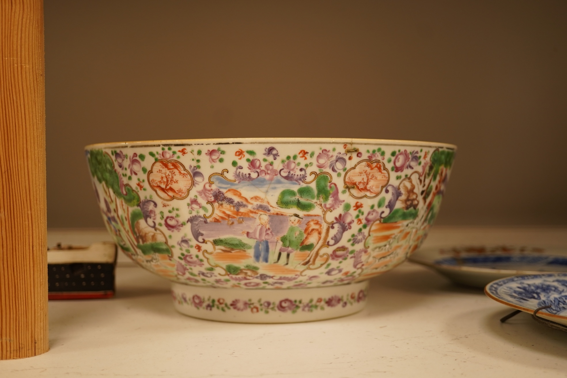A large collection of 18th century and later Chinese export porcelain